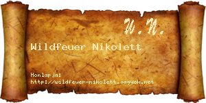 Wildfeuer Nikolett névjegykártya